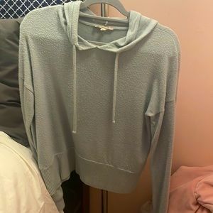 Pink republic- blue/green sweater. Size medium.